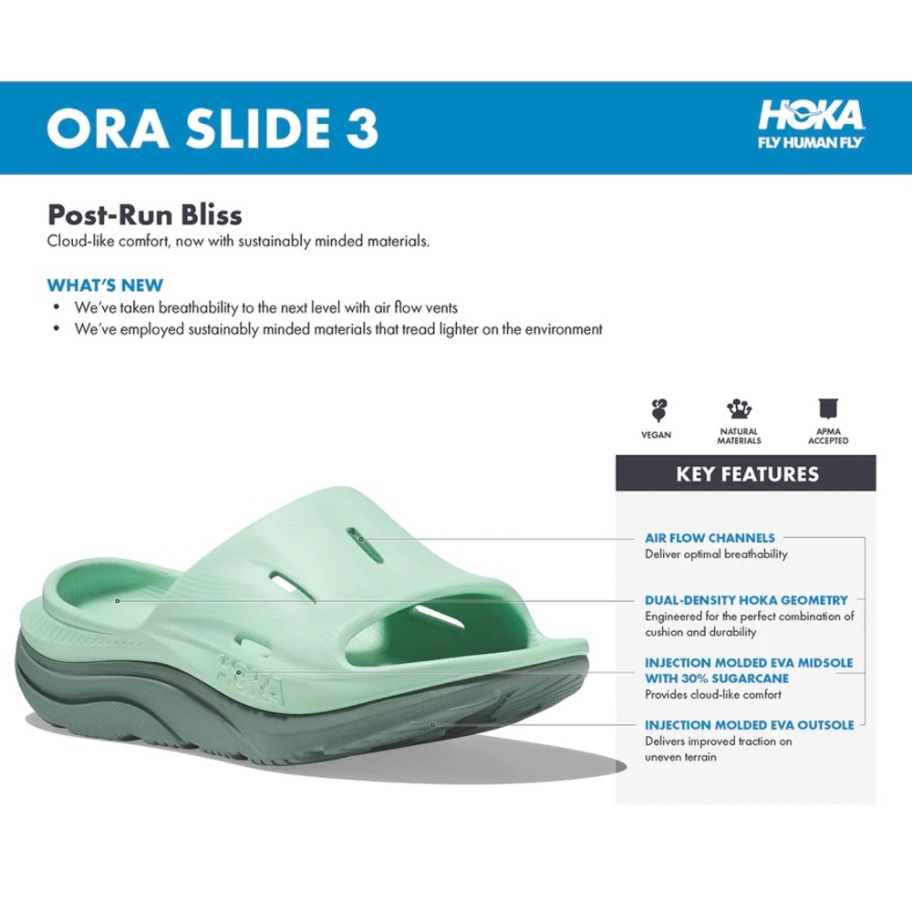 NWT Hoka Ora Recovery 3 Slides Mens Pink Slides Men’s Size 12 Women's Sz 14 - Picture 14 of 14